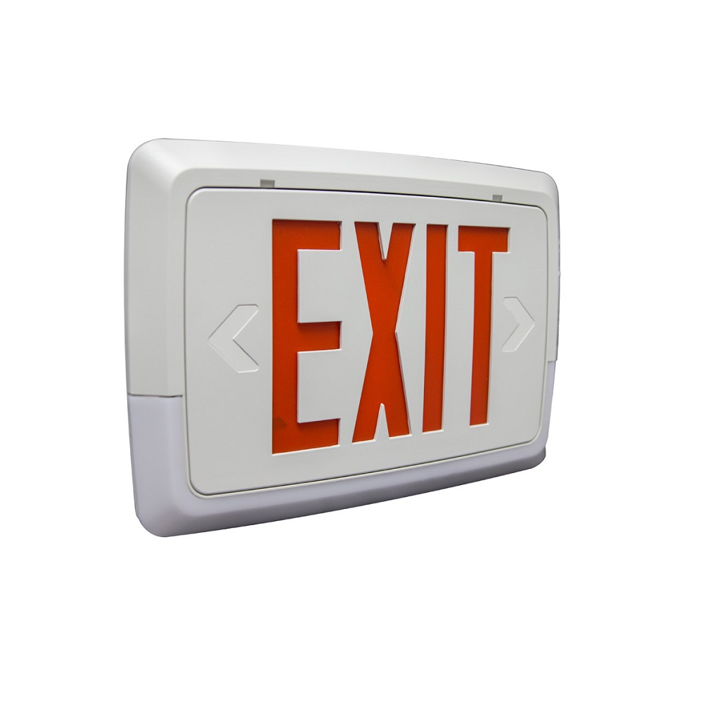 LOW LEVEL ALL LED EXIT & EMERGENCY THERMOPLASTIC COMBO LCTXTEU