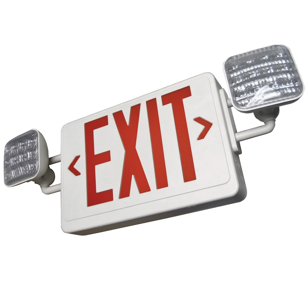 LED EXIT & EMERGENCY THERMOPLASTIC COMBO LEDCXTEU