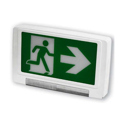 LED RUNNING MAN SIGN & EMERGENCY LIGHTPIPE THERMOPLASTIC COMBO RMCLPU