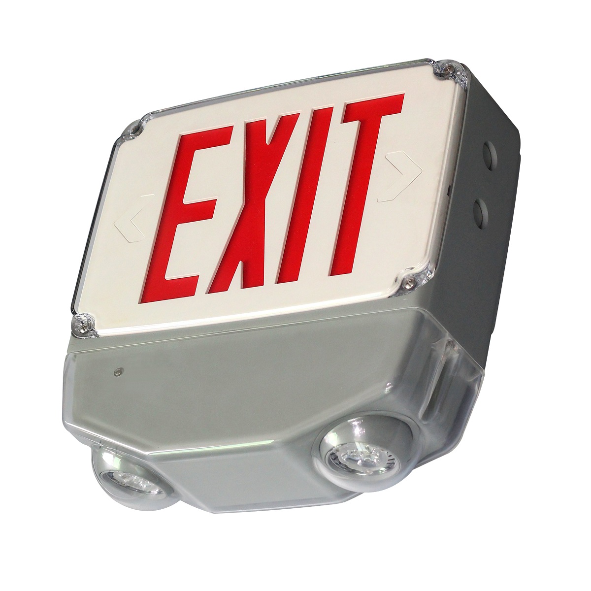 LED EXIT & EMERGENCY POLYCARBONATE COMBO CWLEZXTEU