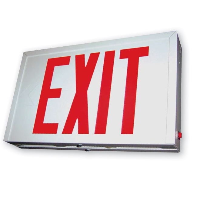 STEEL EXIT SIGN SXTEU