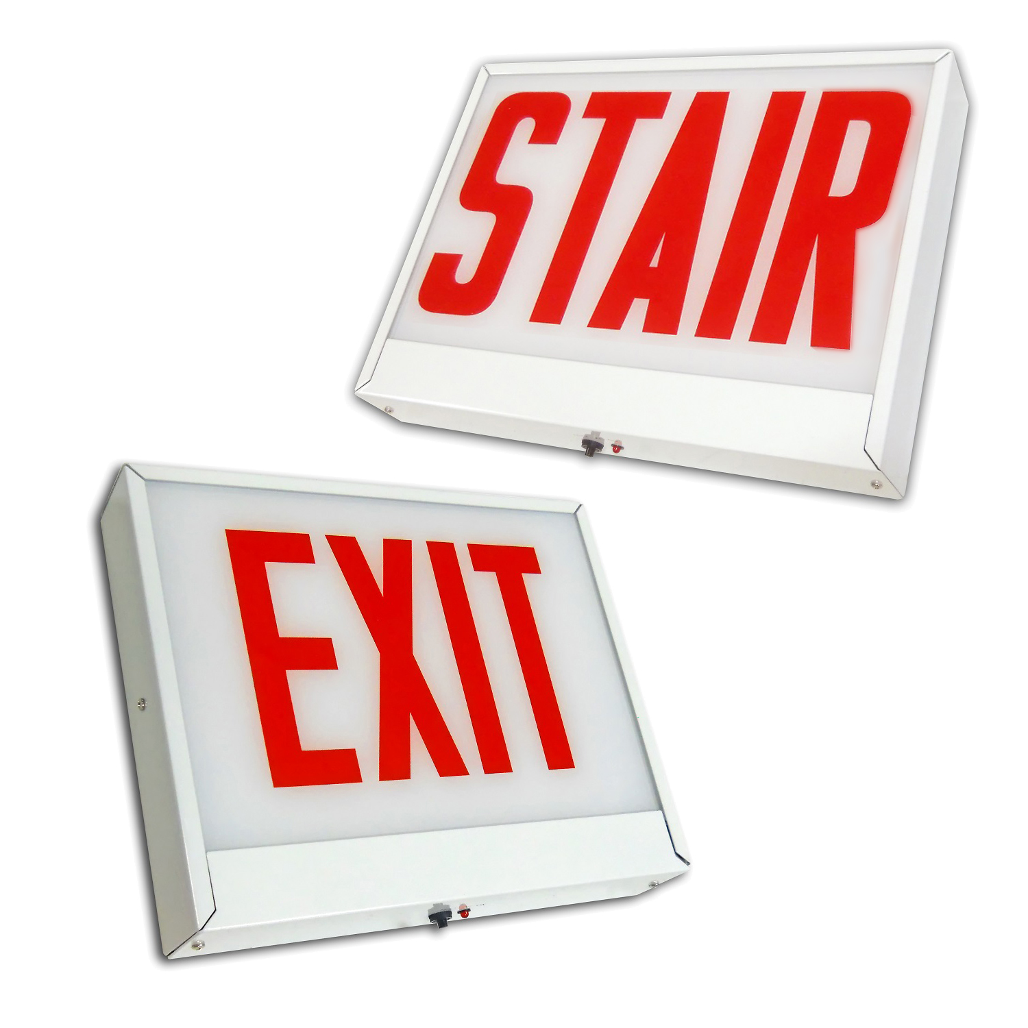 CHICAGO APPROVED STEEL EXIT/STAIR SIGN CAXTE