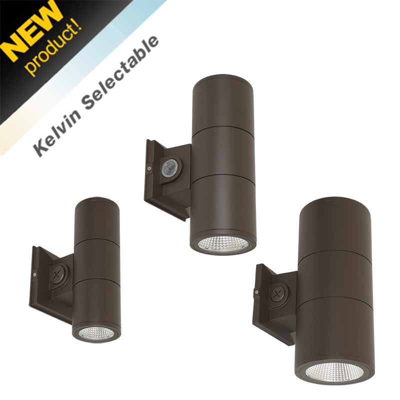 Cylinder UP/DOWN Sconce- Selectable Lumen & CCT
