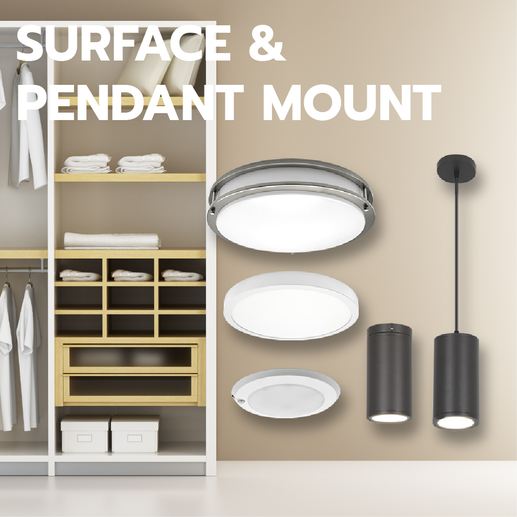 LED CEILING FLUSH & PENDANT MOUNT